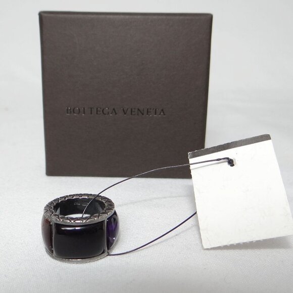 BOTTEGA VENETA silver and agate ring NWT - Picture 1 of 5